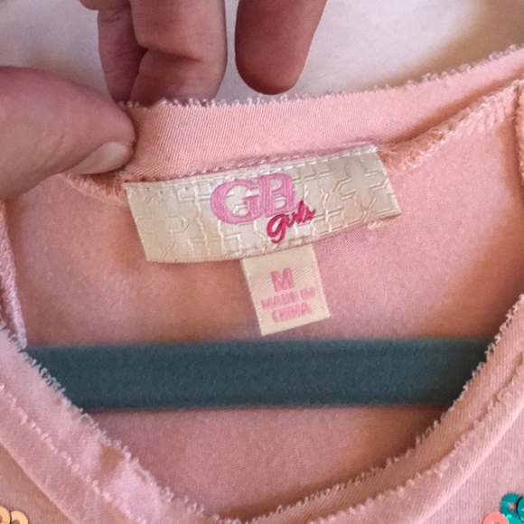 GB Girls sequin shirt size M - Picture 3 of 5